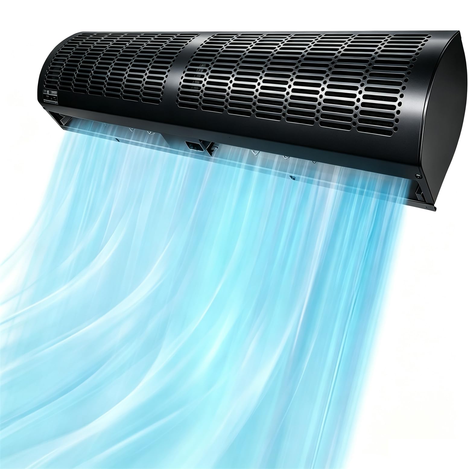 GYQSSD Wall Mounted Air Curtains for Doors 90cm/35.4In-Black