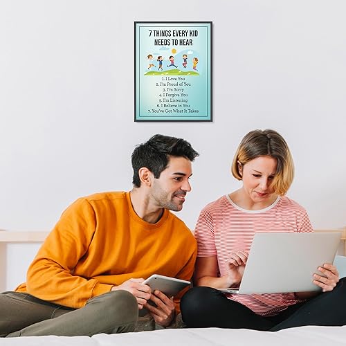 Miniatura 5 de 7 Things Every Kid Needs to Hear - Inspirational Wall Art Quote, Life Advice Positive Affirmations Wall Decor Print For Home Decor, Living Room