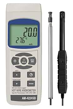 [AM-4224SD]　データロガーデジタル風速・風量計 Amazon | デジタル熱線式風速・風量計 AM－4224SD