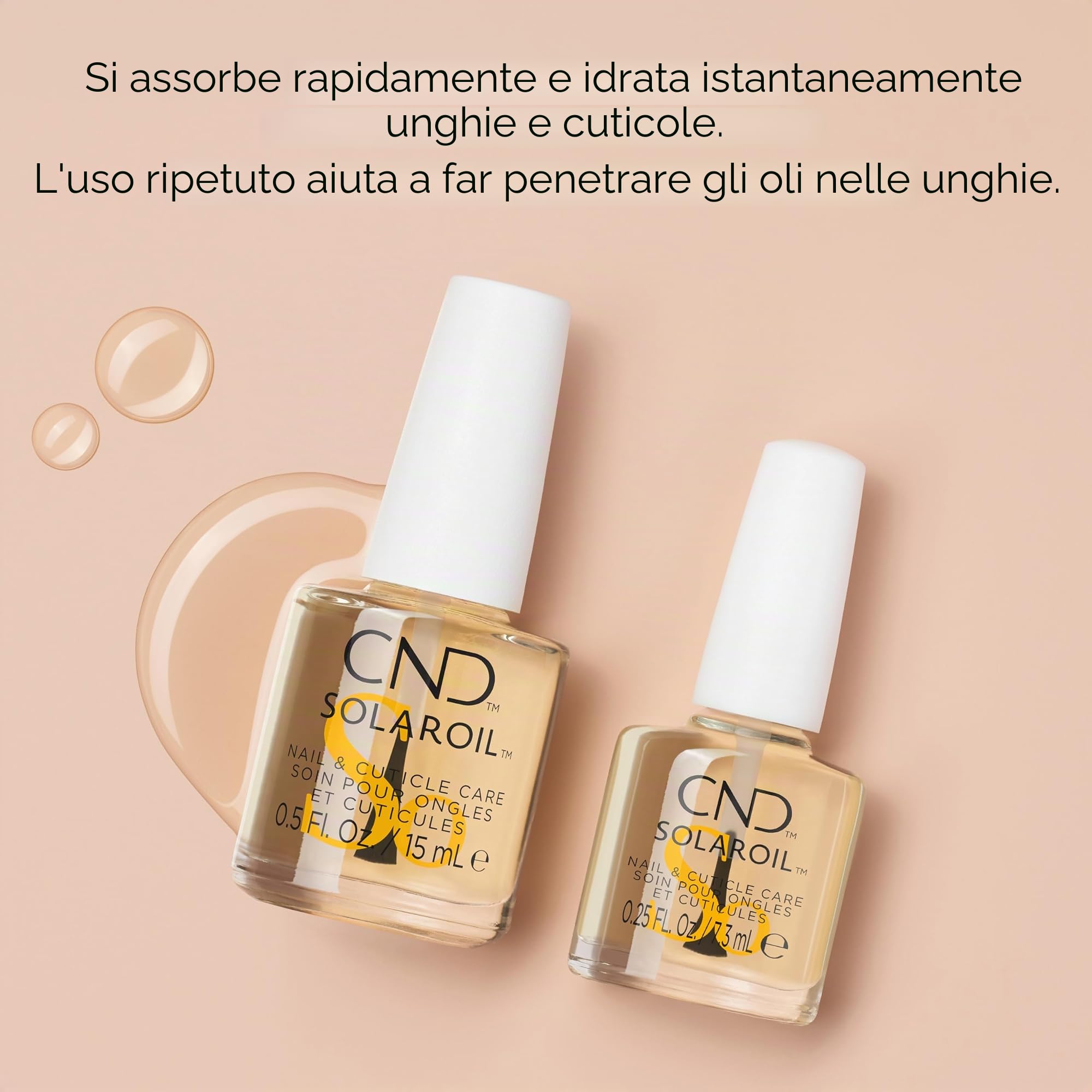 CND Solar Oil - Olio per unghie e cuticole, 118 ml