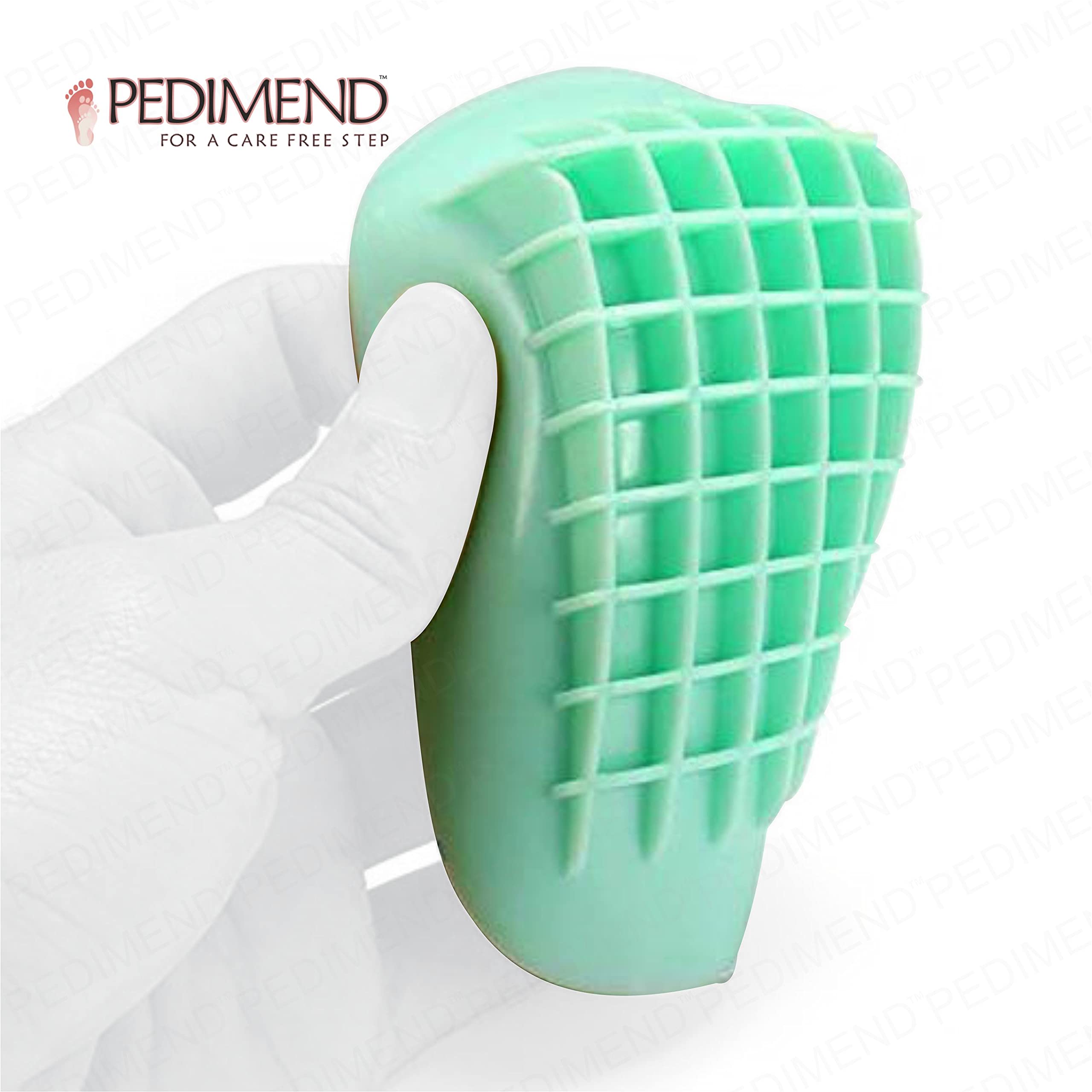 PedimendTM, 2 paia di solette per fascite plantare, doppio cuscino, resistenti e confortevoli, in gel, per tallone posteriore, tendinite tibiale e sport, sollievo dal dolore di Achille, supporto