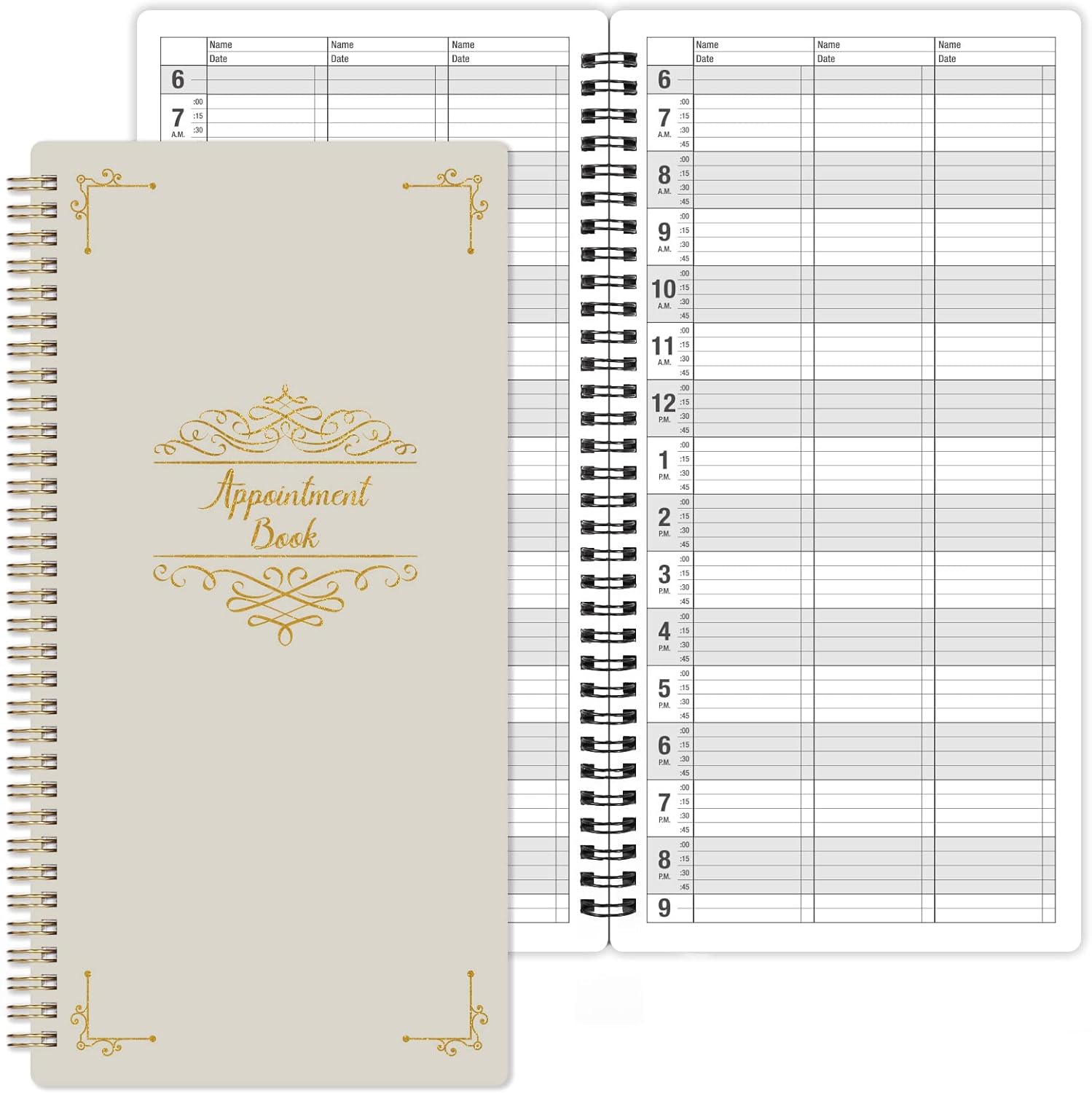 Appointment Book Undated Salon Appointment Book, Daily