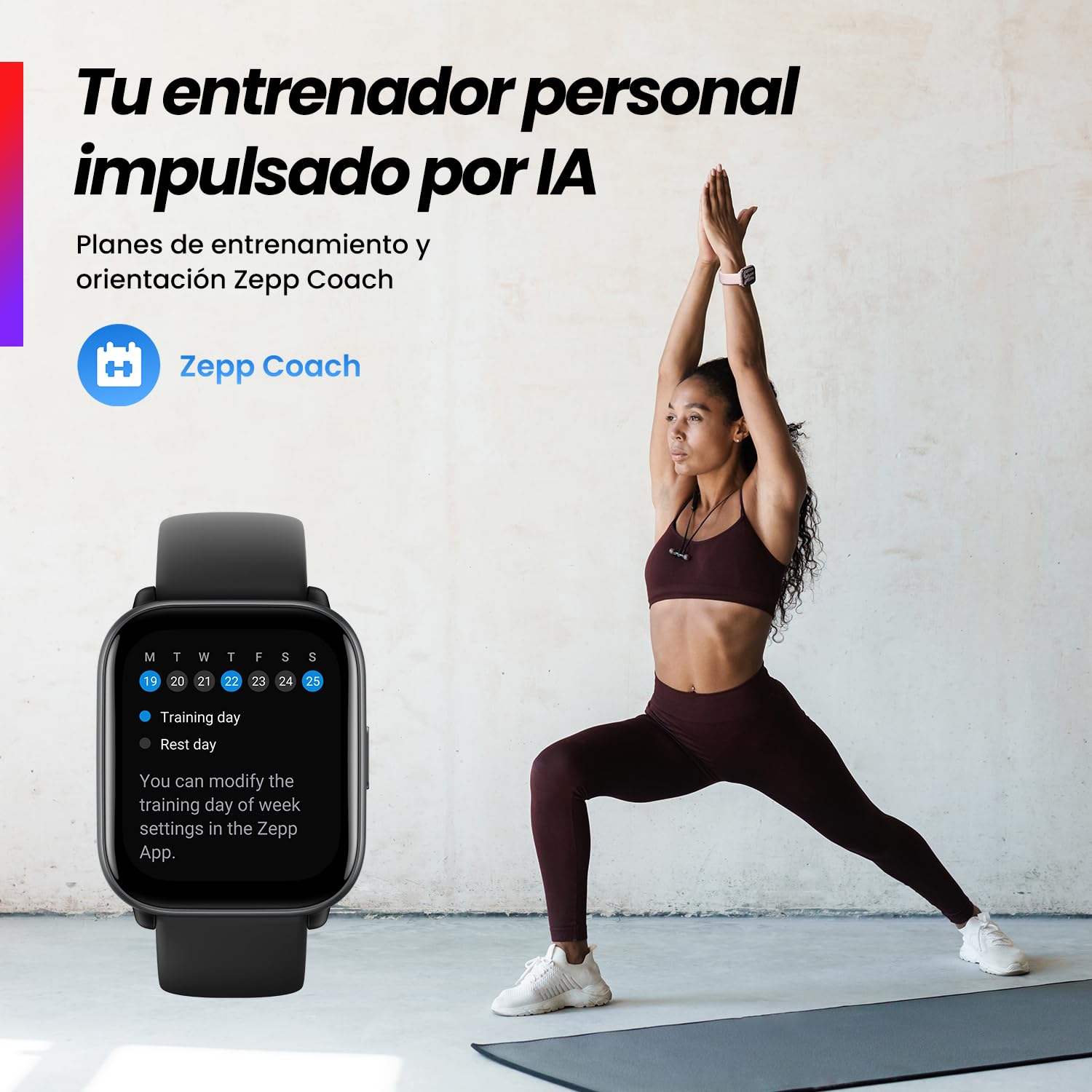 Amazfit Active Reloj inteligente 42 mm Hombre Mujer, AI, GPS, Amazon Alexa, Llamadas Bluetooth, Batería de 14 días de duración, 120+ Modos Deportivo, Pulsera de Actividad para iOS Android