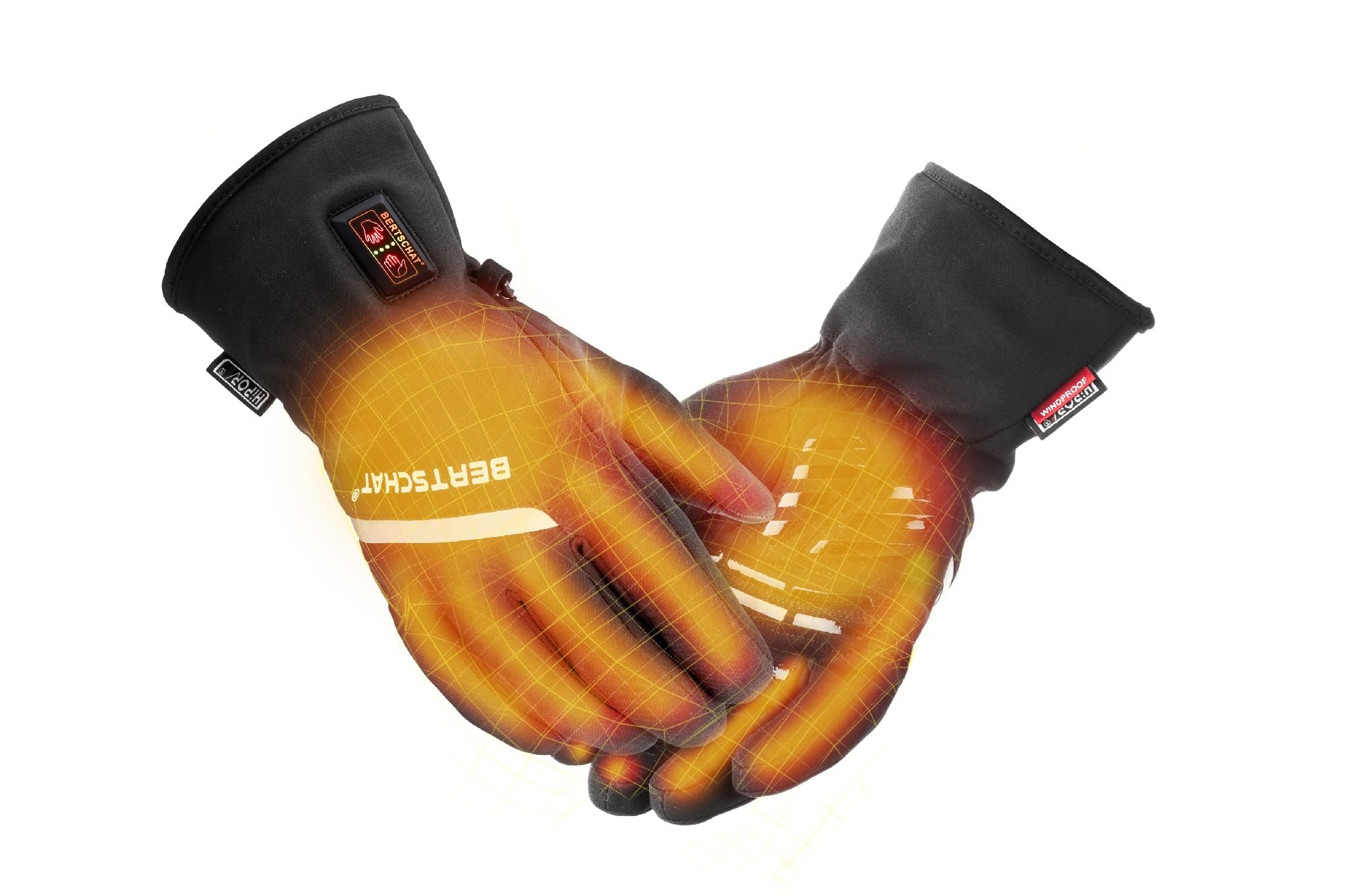 Beheizbare Fahrradhandschuhe – Dual Heating | USB | Unisex | Beheizbare Handschuhe | Beheizte Handschuhe