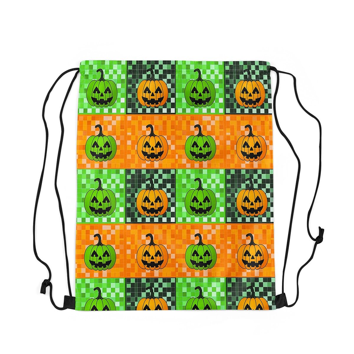Loussiesd Happy Halloween Horror Theme Drawstring Backpack 40x33cm for Pumpkin Sports Drawstring Sackpack Gym String Bag Witchcraft Drawstring Bags Waterproof