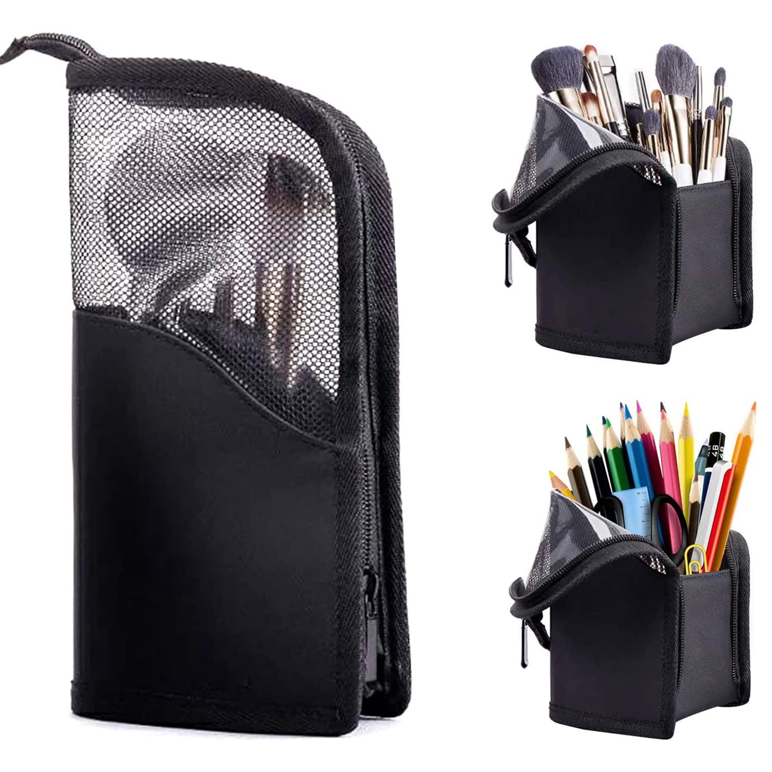 Makeup Brush Bag, Multi Function Cosmetic Bag, Portable Travel Wash Bag, Large Capacity Storage Bag - Image 4