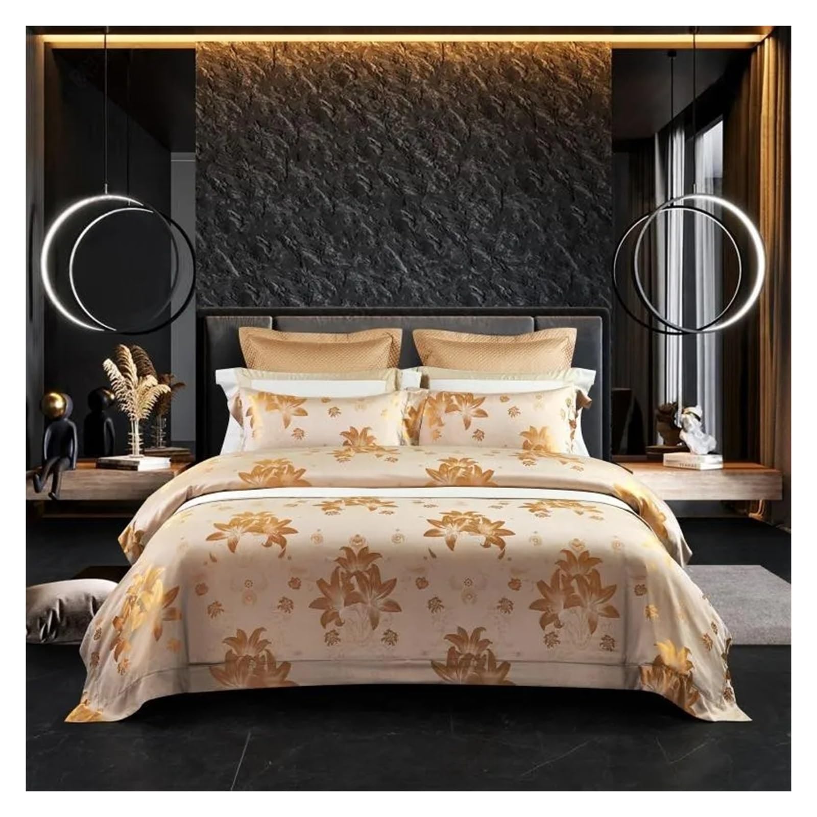 Sbcgfy B Top Grade 22 Momme Mulberry Silk Comforter Quilt Cover With Utton Ultra Soft,1Duvet Cover 1Bed Sheet 2Pillowcases King Size,Cotton Duvet,-King Size 4Pcs