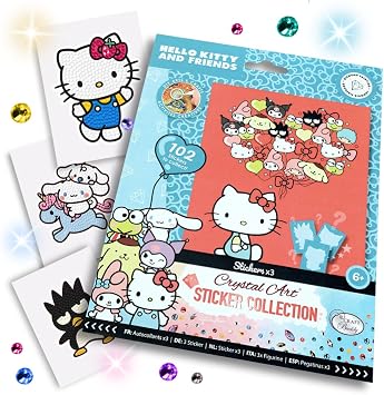 CRYSTAL ART Hello Kitty and Friends Sticker Pack
