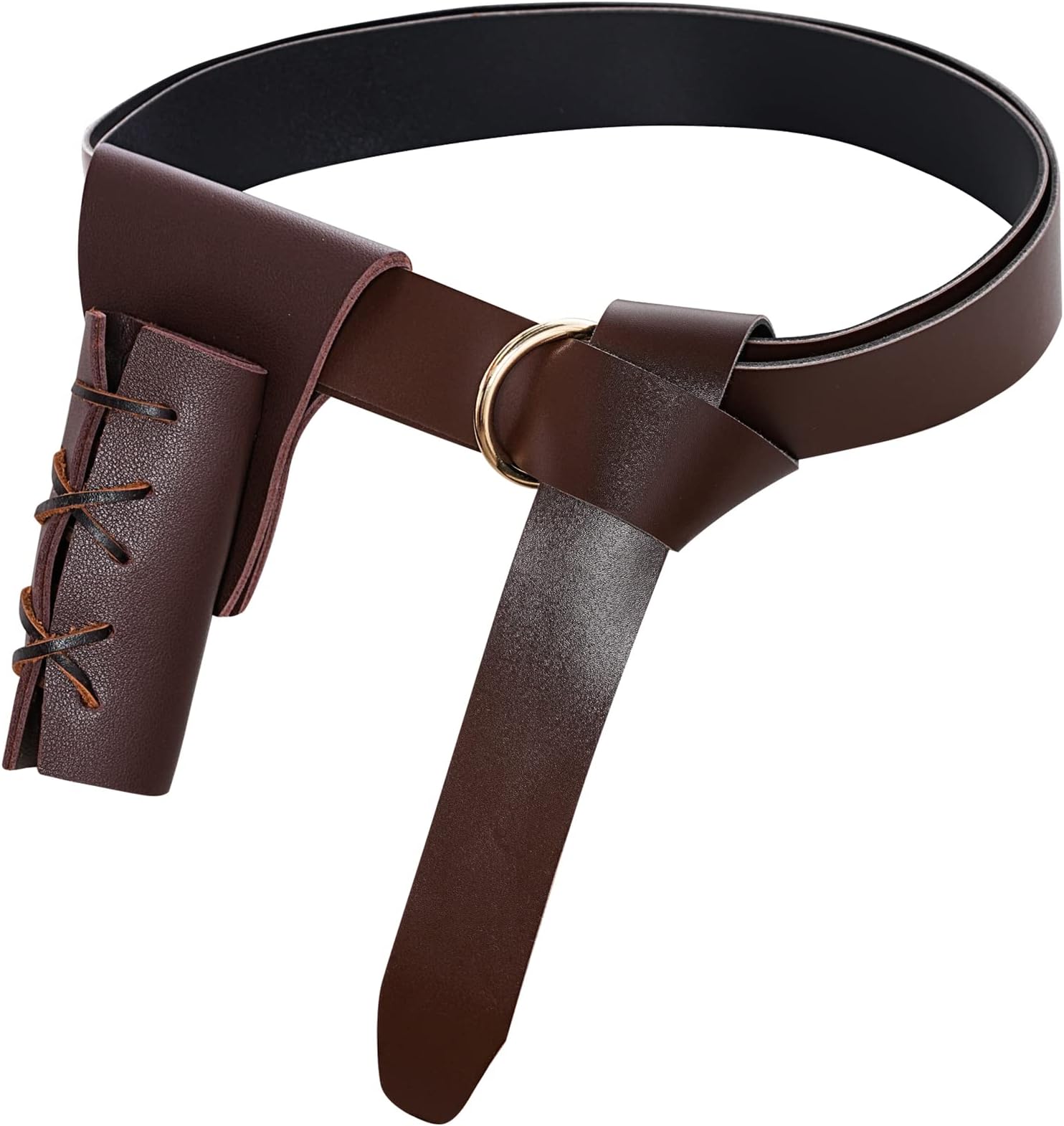 2 Pack Medieval Renaissance Belt and Sword Dagger Frog Case Sword Holster for Halloween Knight Viking Warrior Cosplay Costume