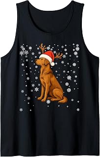 Ugly Christmas Pyjamas Chesapeake Bay Retriever Dog Xmas Tank Top