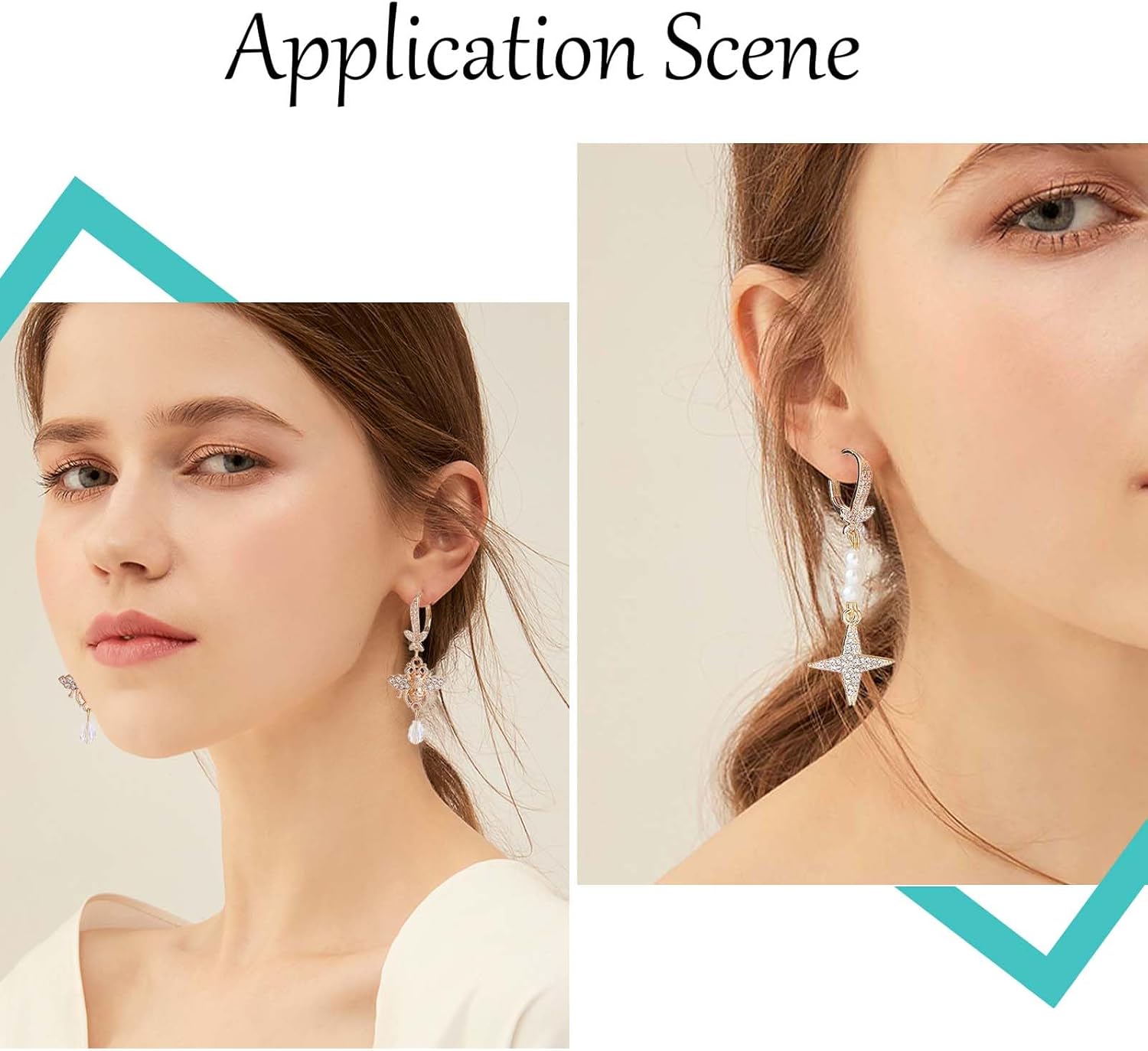 CREATCABIN 1 Box 6Pcs Butterfly Cubic Zirconia Leverback Earring Findings with Loop Real 18K Gold Plated Brass Earring Hooks French Earwires with 12Pcs Jump Rings 18.5x11mm for DIY Earring Making - Image 5