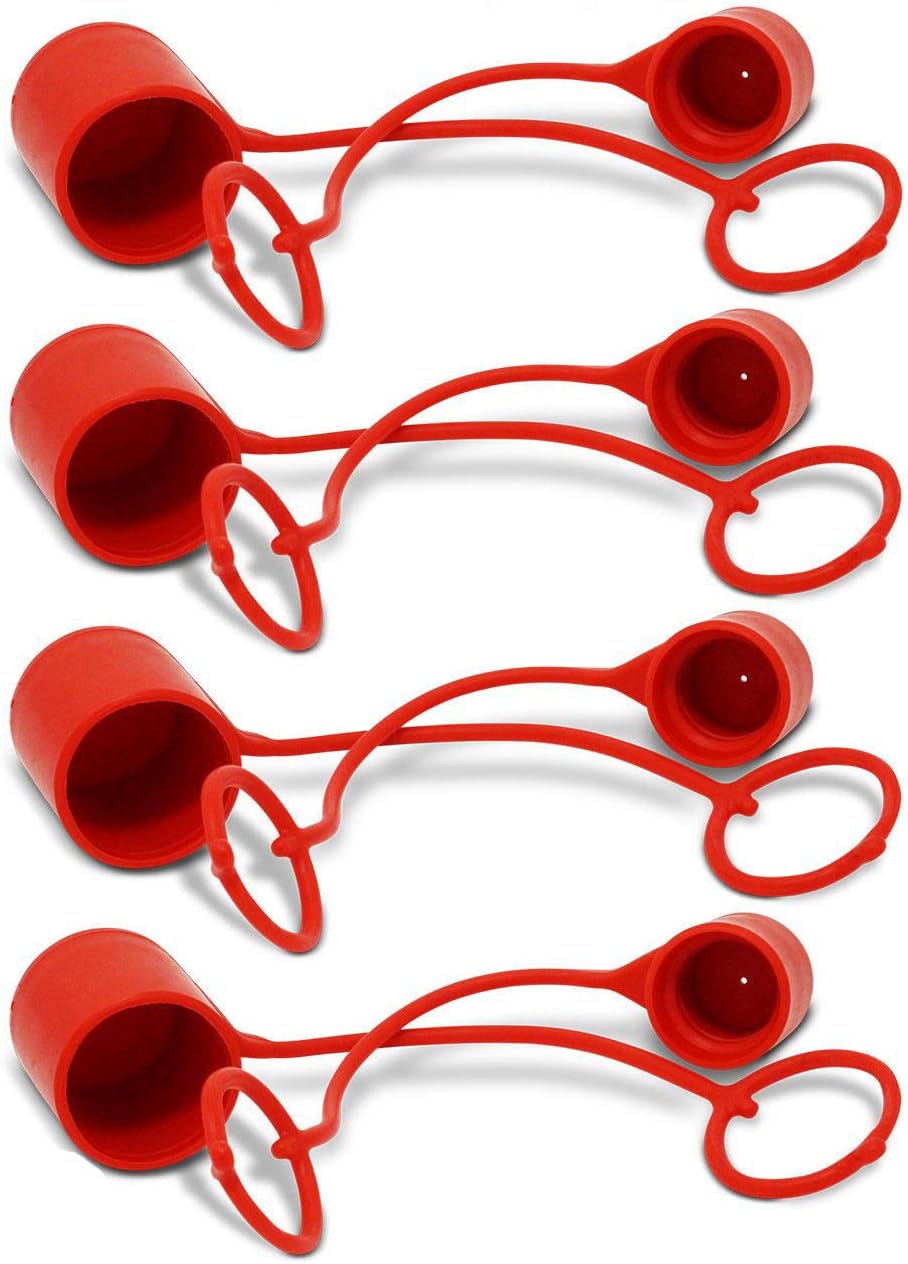 Summit Hydraulics Rubber Dust Caps/Plugs for Flat Face Hydraulic Bobcat Skid Steer