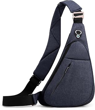 VARLIVOO Mens Sling Bag Crossbody Bag, Small Anti Theft Chest Shoulder Bags