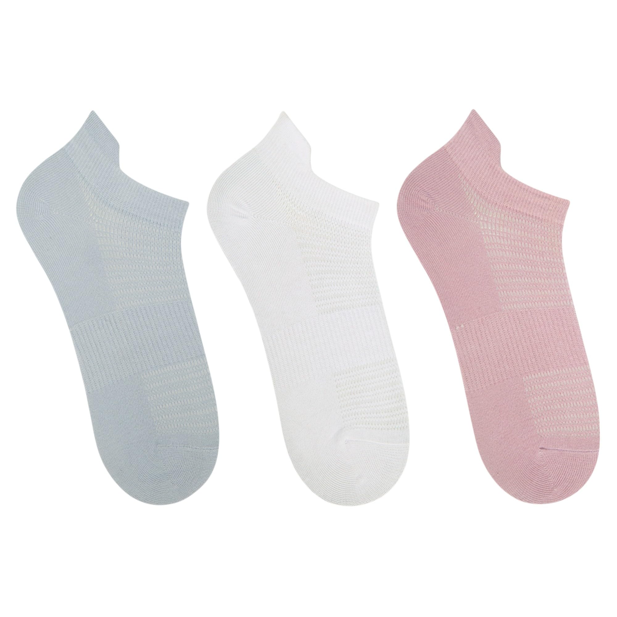 balenzia Women's Essentials Floral Motifs Low-Cut Socks | Multicolor | Pack of 3-picture-31
