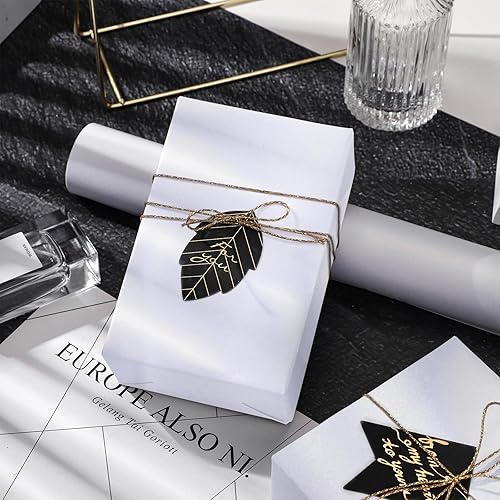 Miniatura 4 de RUSPEPA Papel de regalo blanco mate, color liso perlado, papel brillante perfecto para bodas, cumpleaños, Navidad, baby shower, 17 pulgadas x 32.8