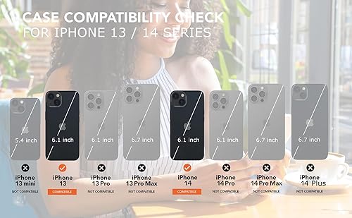 Miniatura 2 de uCOLOR Funda de piel con tapa para tarjetas compatible con iPhone 13, 6.1, iPhone 14 6.1, mujeres y niñas con tarjetero (mármol rosa pastel)