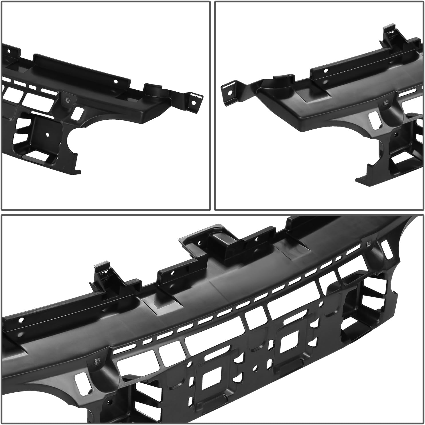 CH1065100 Front Bumper Cover Support Bracket Compatible with Jeep Grand Cherokee 2005-2007, Polished Black