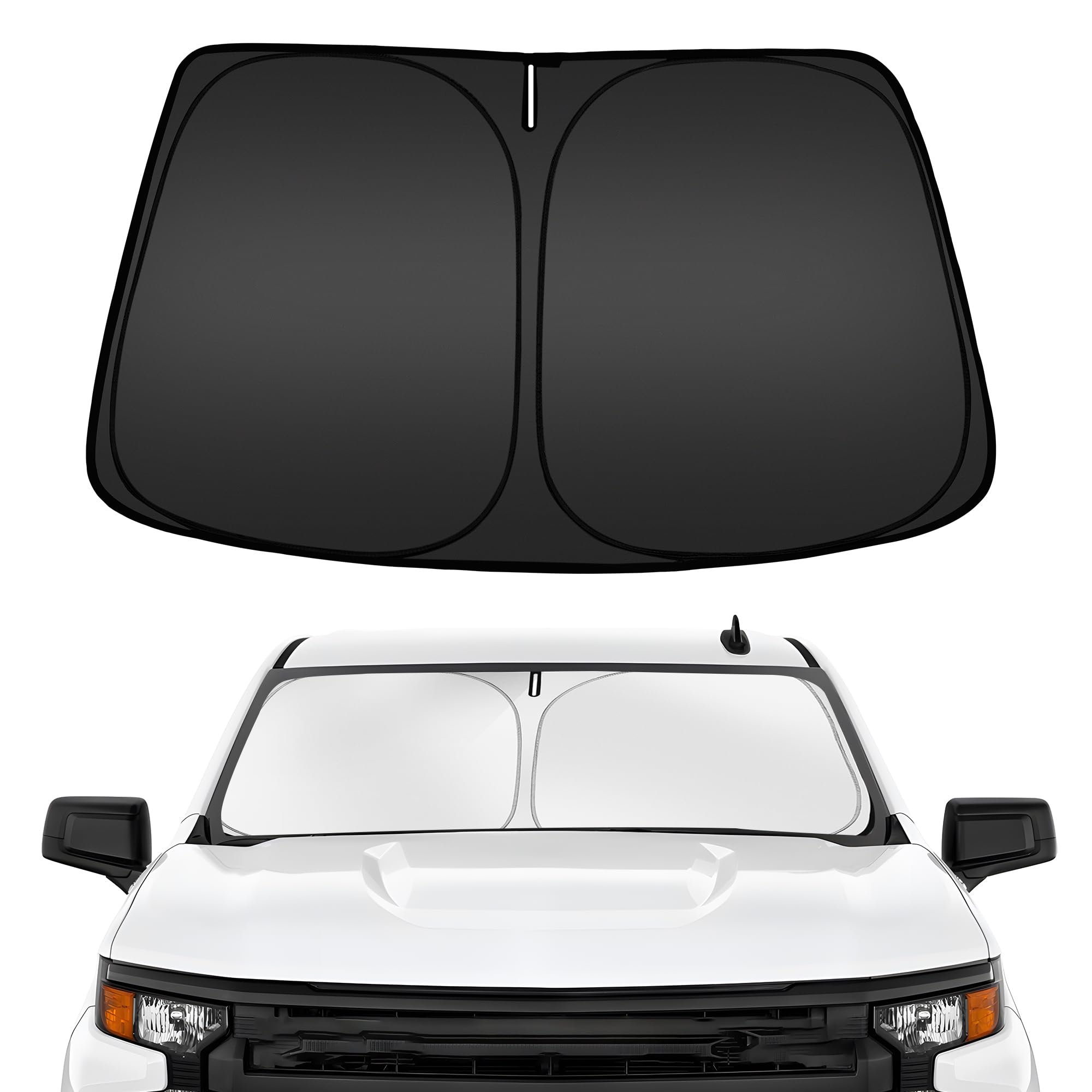 ARISMOTOR Windshield Sun Shade for Ch-evrolet Silverado 1500 2019-2026
