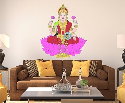 Wallstick Lord Lakshmi wallstickers (Vinyl 90 cm x 75 cm)