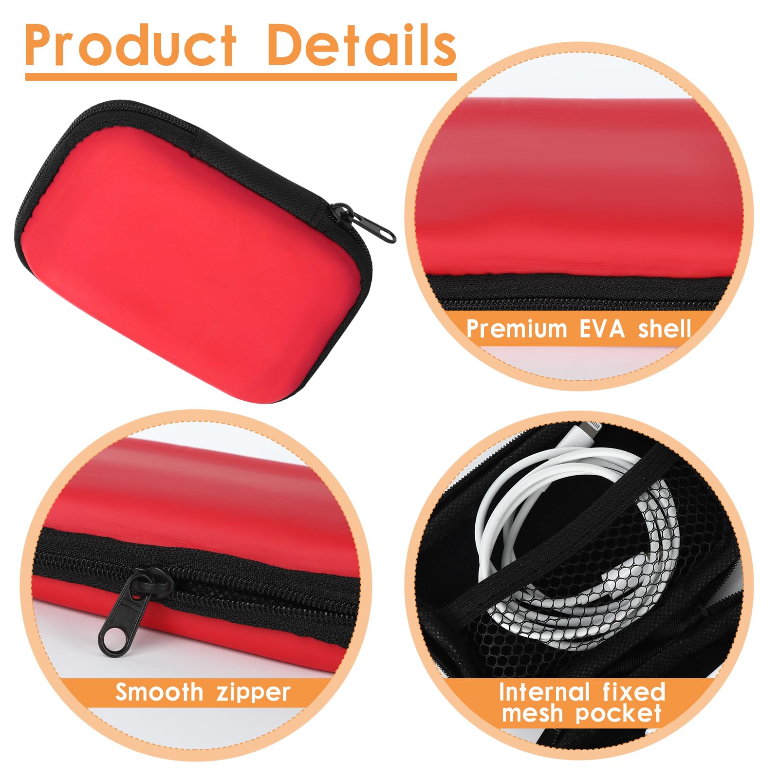 Qichan 4 Pcs Playing Card Case, Waterproof and Scratch Resistant Playing Card Box with Zipper - Image 3