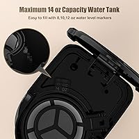 Vista 7 de RAINBEAN Cafetera de una sola porción, cafeteras programables de una sola porción, temporizador de arranque/apagado automático, cafetera de taza