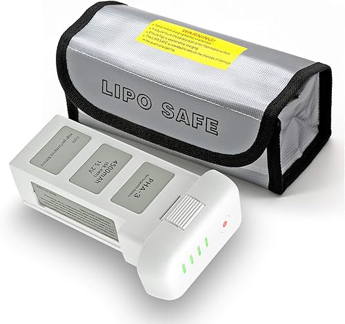 ExpertPower New Phantom 3 - Batería de repuesto con bolsa de seguridad para almacenamiento de baterías, un paquete de batería de vuelo inteligente y