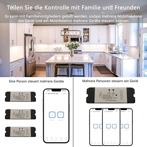 Miniatura 3 de Interruptor inalámbrico EWelink de 2 canales con carcasa Módulo de interruptor WiFi, control remoto, DIY Smart Home Bluetooth Relé 5VAC85V-250V