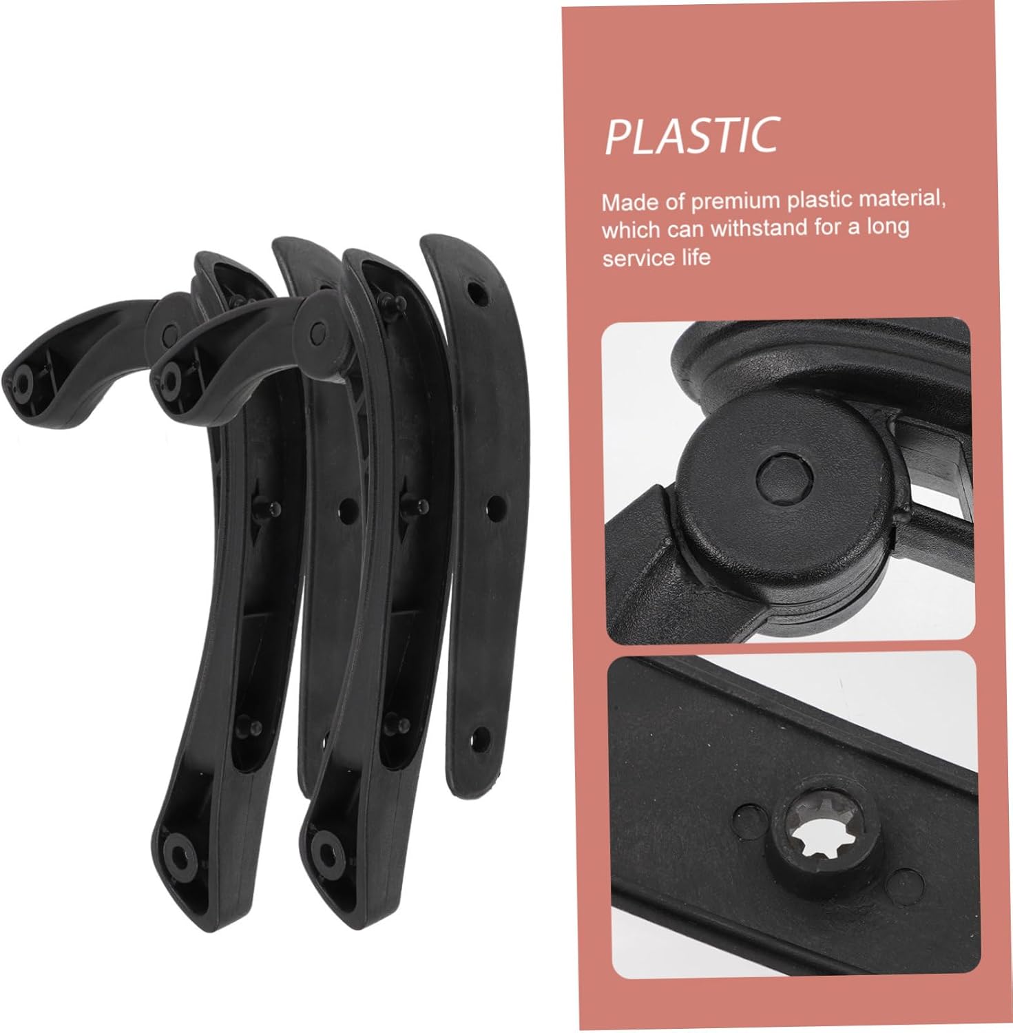 Zerodeko 2Pcs Wear Resistant Armrest Replacement for Office Chairs Professional Arm Rests Fit for Task Gaming and Swivel Chairs Comfortable Grip Support for Daily Use