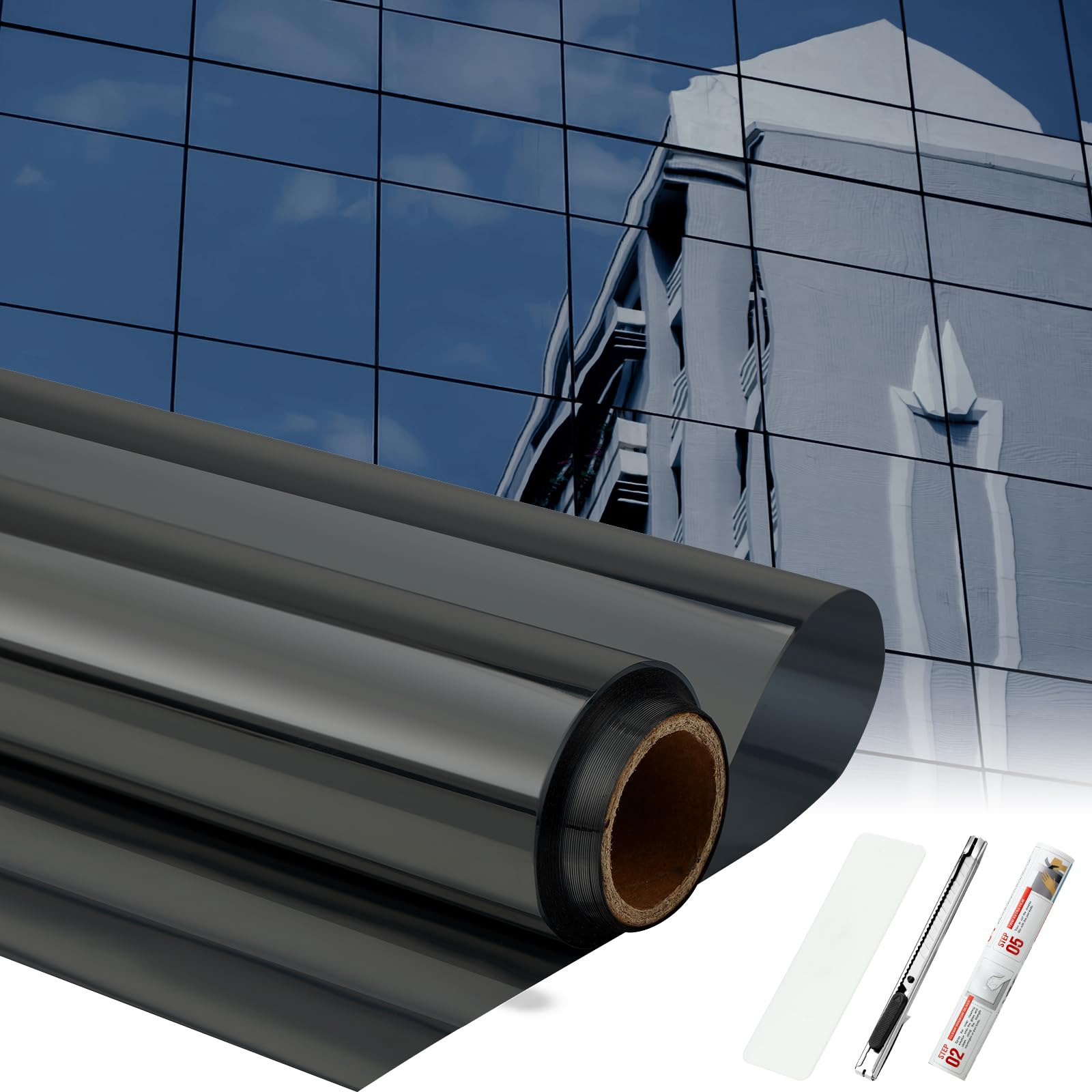 Pushglossy One Way Window Film