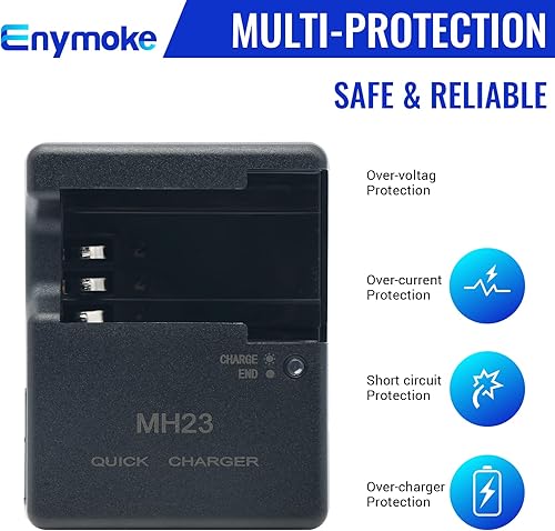Miniatura 5 de Cargador de batería rápido MH-23 para Nikon para EN-EL9 EN-EL9a Batería compatible con cámaras réflex digitales Nikon D40 D40X D60 D3000 D5000