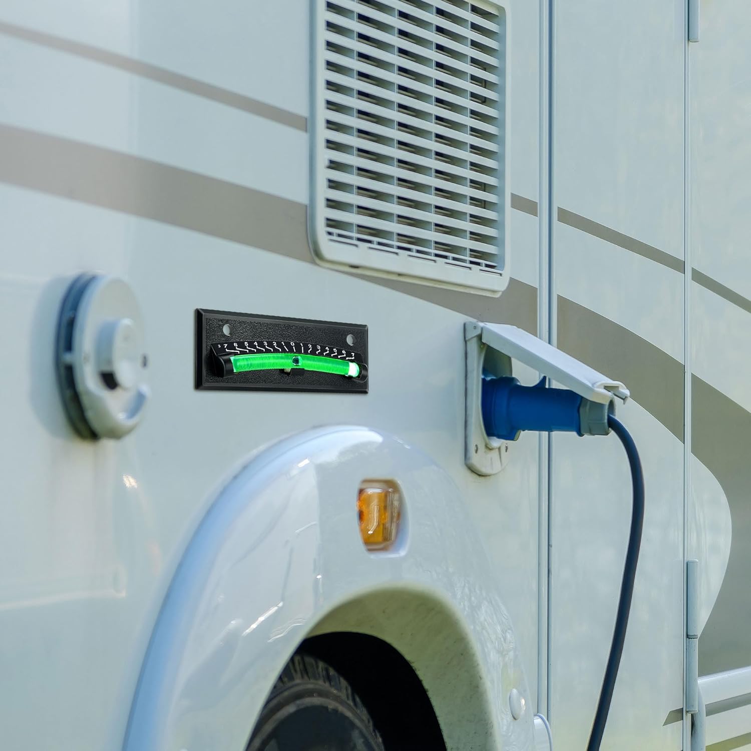 RV Level Bubble, Graduated Scale Levels for Precision Leveling, Stick on Leveling System for RV, Camper, Trailer and Caravan, High Visibility Bubble Level