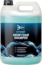 KLYRO Extreme Snow Car Wash Shampoo | pH Balanced Car Cleaning Liquid for Foam Cannon & Bucket Wash | Thick Suds Formula | Wax & Ceramic Safe Auto Cleaning Shampoo 5L (Pack of 1)