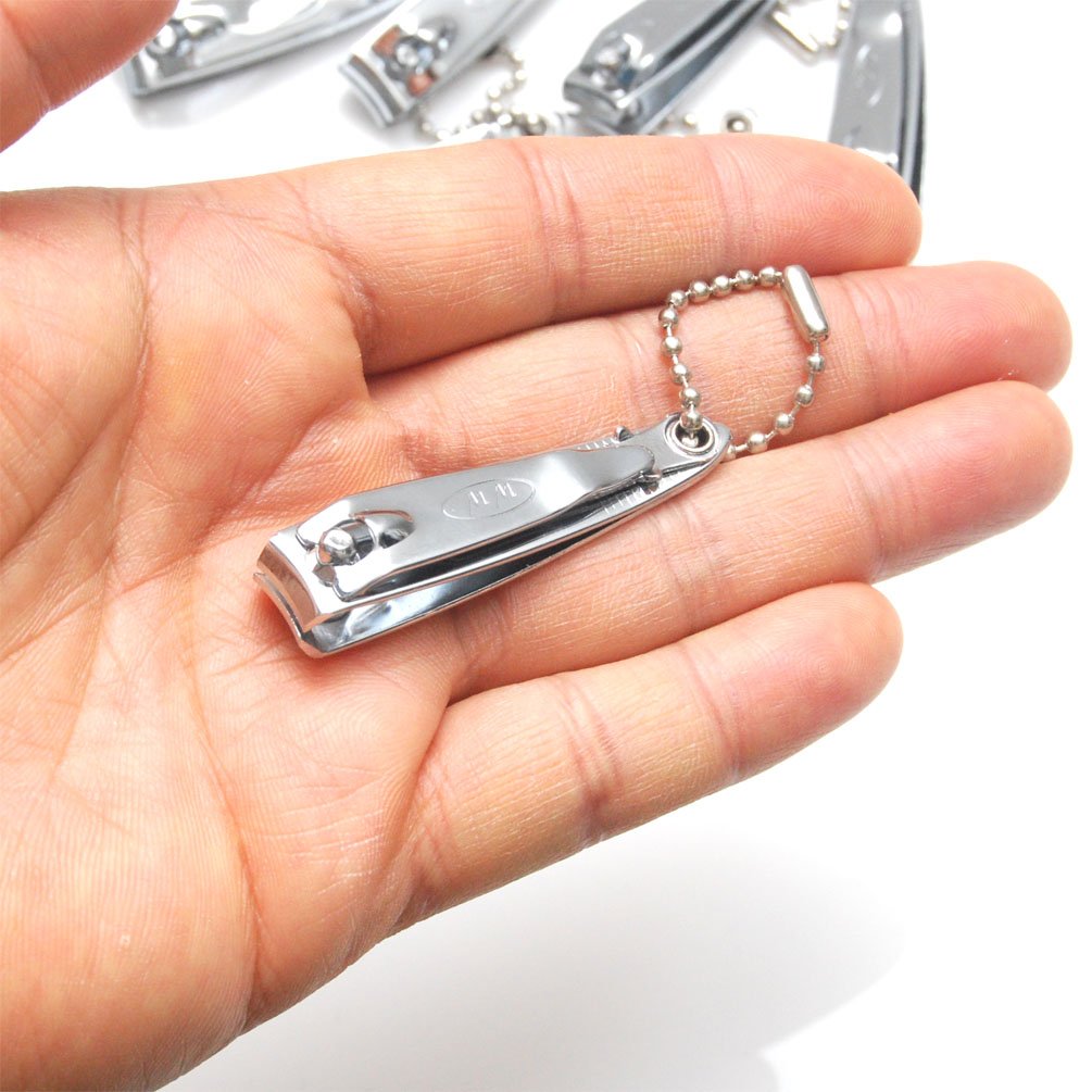 Luxxii (7 Pack) Sharp Mini Nail Clippers Set with Nail File Toenail & Fingernail Clippers Nail Cutter Clipper Gift Set for Men and Women (Silver Tone_A) : Beauty & Personal Care