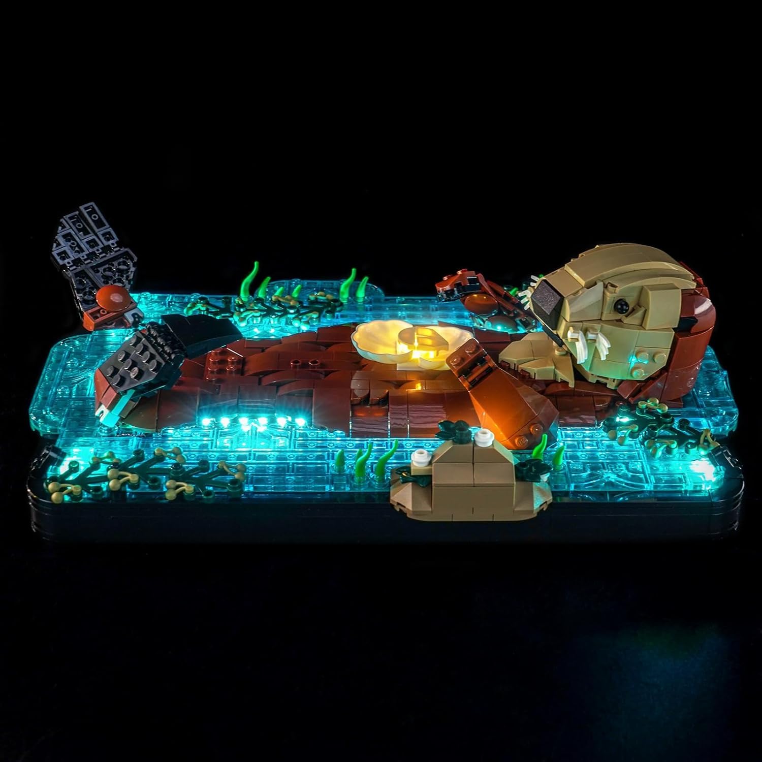 LocoLee Light kit Compatible with Lego 21366 Floating Sea Otters - No Actual Model Only Lights, LED Lighting Accessories Compatible with Lego Sea Otters 21366 (Standard Version)