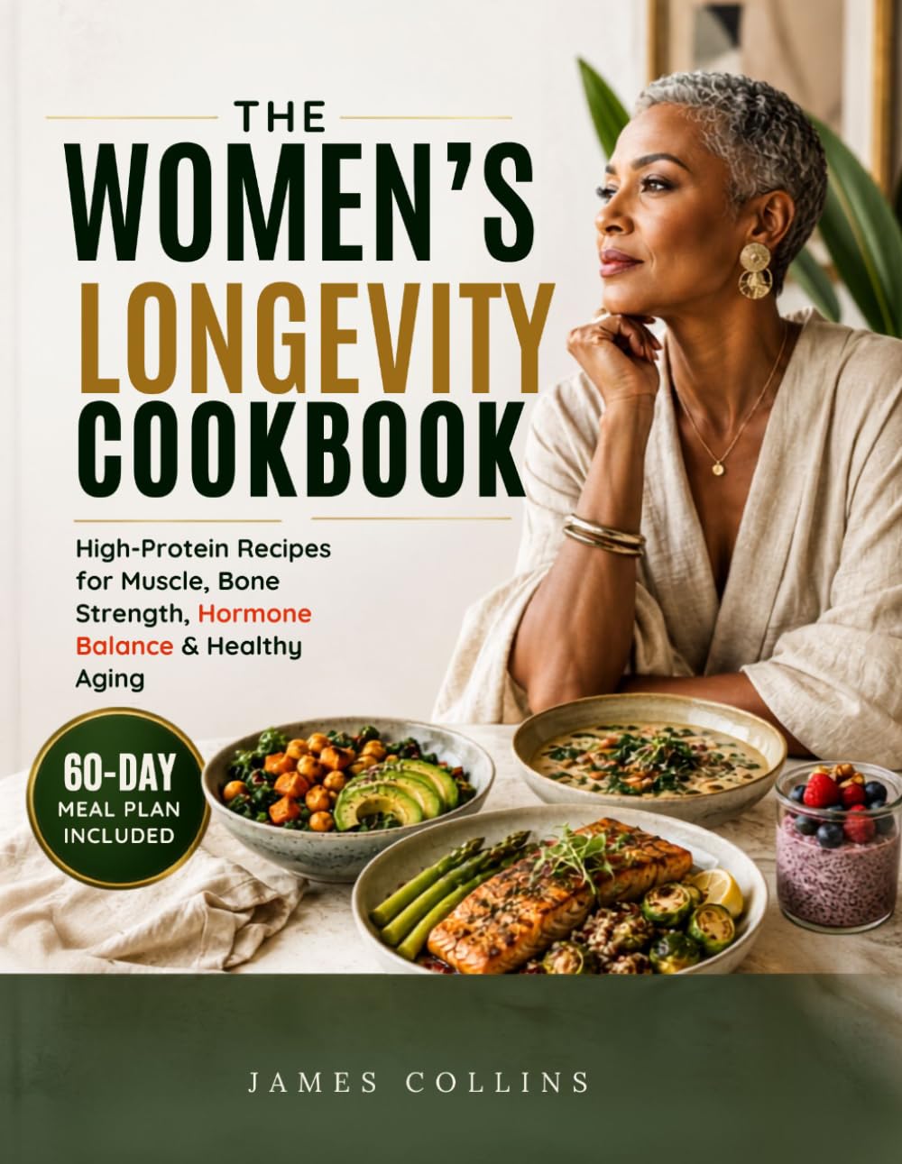 THE WOMEN’S LONGEVITY COOKBOOK: High-Protein Recipes for Muscle, Bone Strength, Hormone Balance & Healthy Aging | 60-Day Meal Plan Included