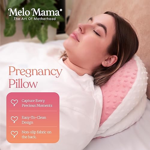 Miniatura 2 de Almohada de cuña de embarazo, almohada de maternidad, almohada portátil de embarazo, es adecuada para espalda y caderas, ideal para dormir,