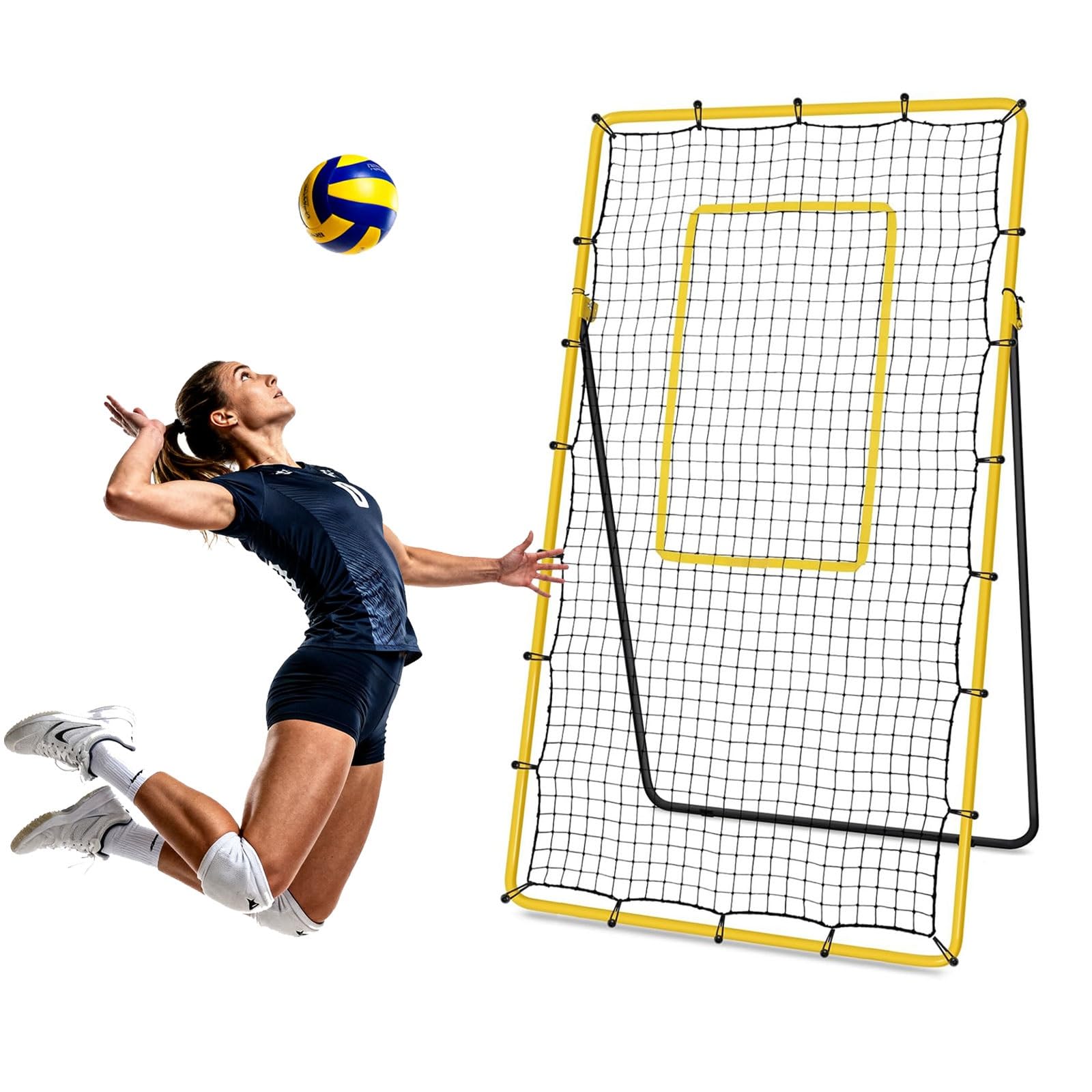Sistema De Red De Voleibol Portátil Al Aire Libre Billfold, Unisex Adulto, Fácil De Montar Y Desmontar, Uso Recreativo En El Jardín O En La Playa