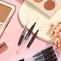 Vista 7 de 120 Piezas Cepillo Micro para Cejas con Tapa Cepillo de Laminación de Cejas Spoolies para Cepillo de Cejas y Pestañas Relleno y Elevación