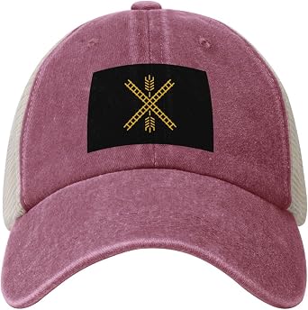 Flag of Newton, Kansas Baseball Cap for Men Women Vintage Mesh Hat Trucker Hats Golf Caps