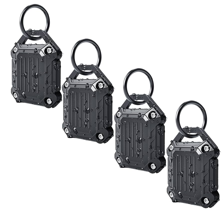 Amazon.com: Dovick- Waterproof Airtag Keychain Holder Case 4