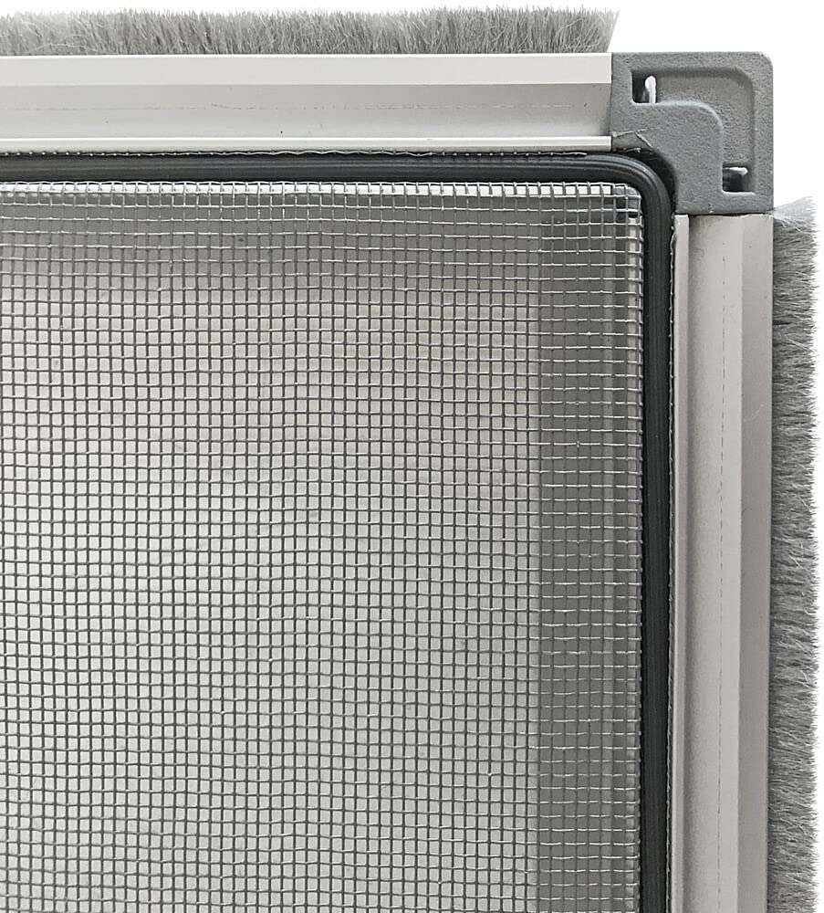 Brunner Unisex – Erwachsene MOV9943772 Fliegengitter Flynet Midi CR Heki Wohnmobil Wohnwagen Dachfenster Kurbel, Grau, Einheitsgröße