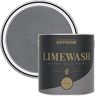 Rust-Oleum Grey Limewash Effect Wall Paint - No.005 2.5L