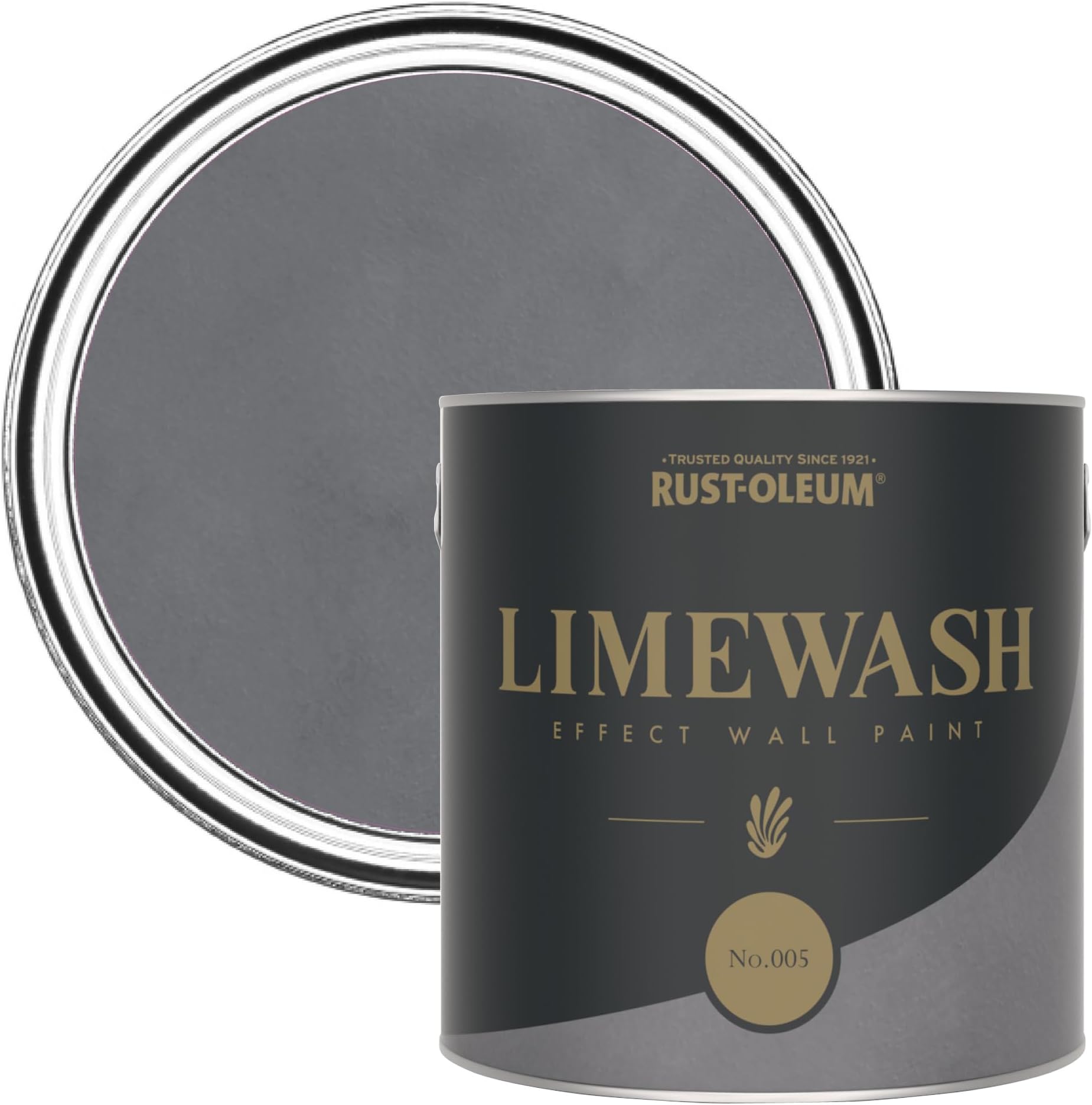 Rust-Oleum Grey Limewash Effect Wall Paint - No.005 2.5L