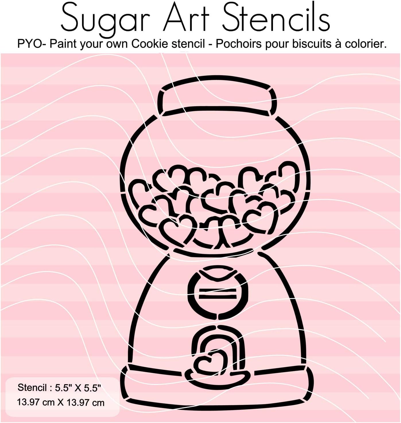 Valentine's day candy distributor PYO cookie stencil paint your own NB600158