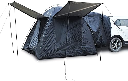 SUV Tent - Accommodates 4-5 Adults-Waterproof PU4000 - Sun Protection Index up to UV50+ Universal fit for CUV, SUV and Minivan Tents
