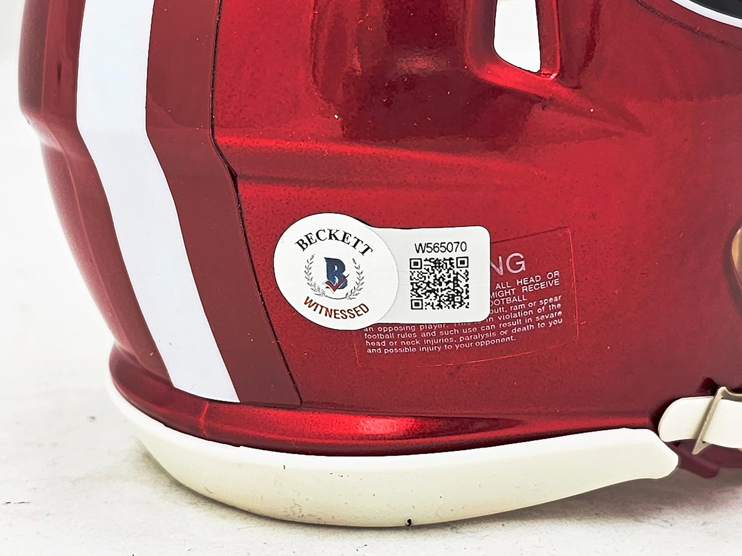 Bryant Young Autographed 49ers Flash Red Speed Mini Helmet "HOF 22" Beckett BAS Witness Stock #215664