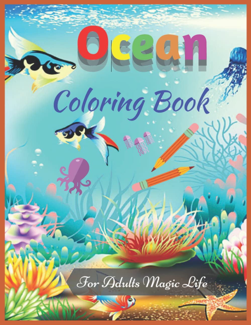 Buy Ocean Coloring Book For Adults Magic Life Featuring Charming