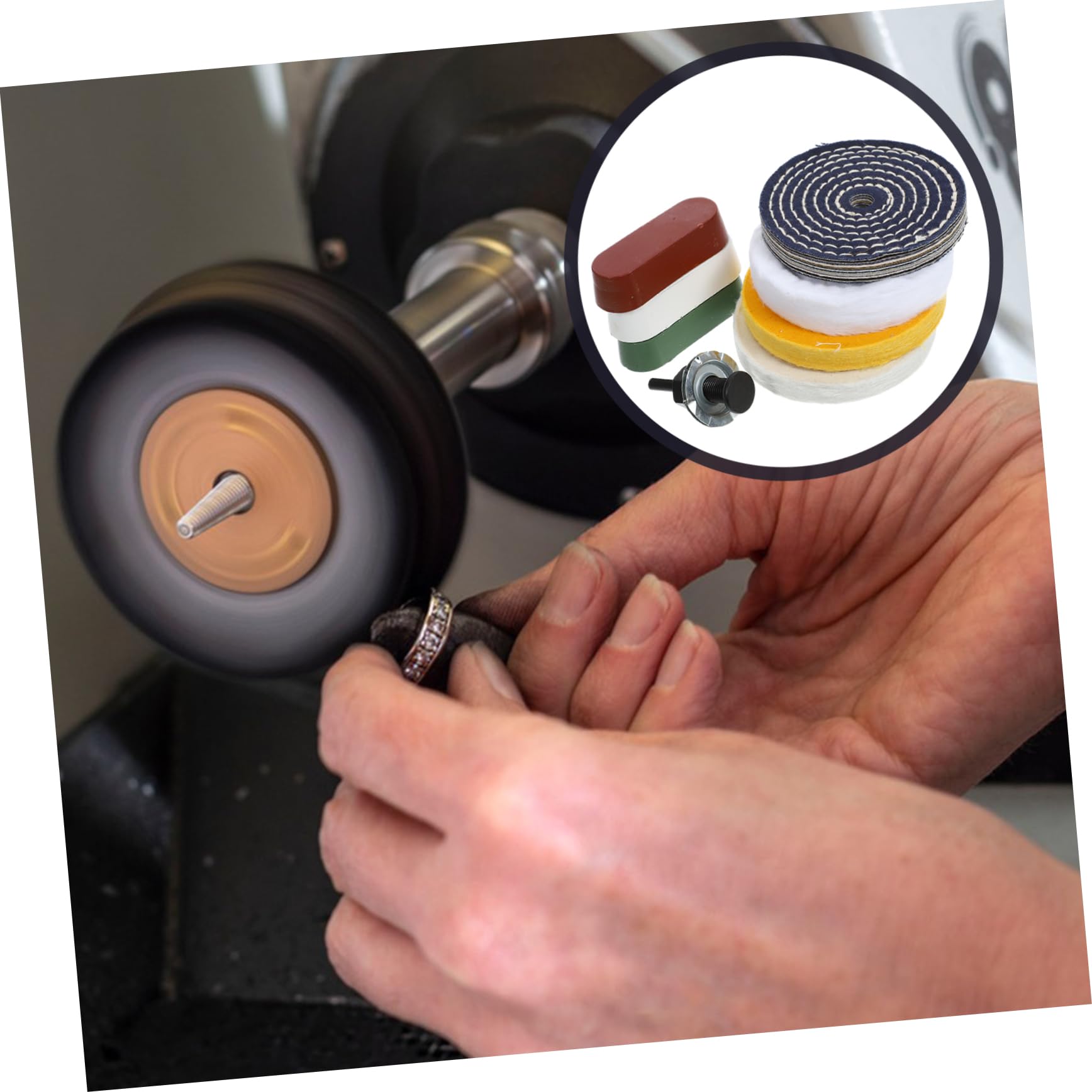 TOPBATHY Disco Lucidante da Banco di Dischi Lucidanti per Trapano Kit di Lucidatura Dischi Lucidanti per Vernice Vetro Plastica e Componenti Elettronici Accessori per Levigatura