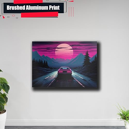 Miniatura 5 de Unique Synthwave Style Retro Art, 80s style art, framed poster print, guest room art, cool living room art, Art Decor, Decor poster