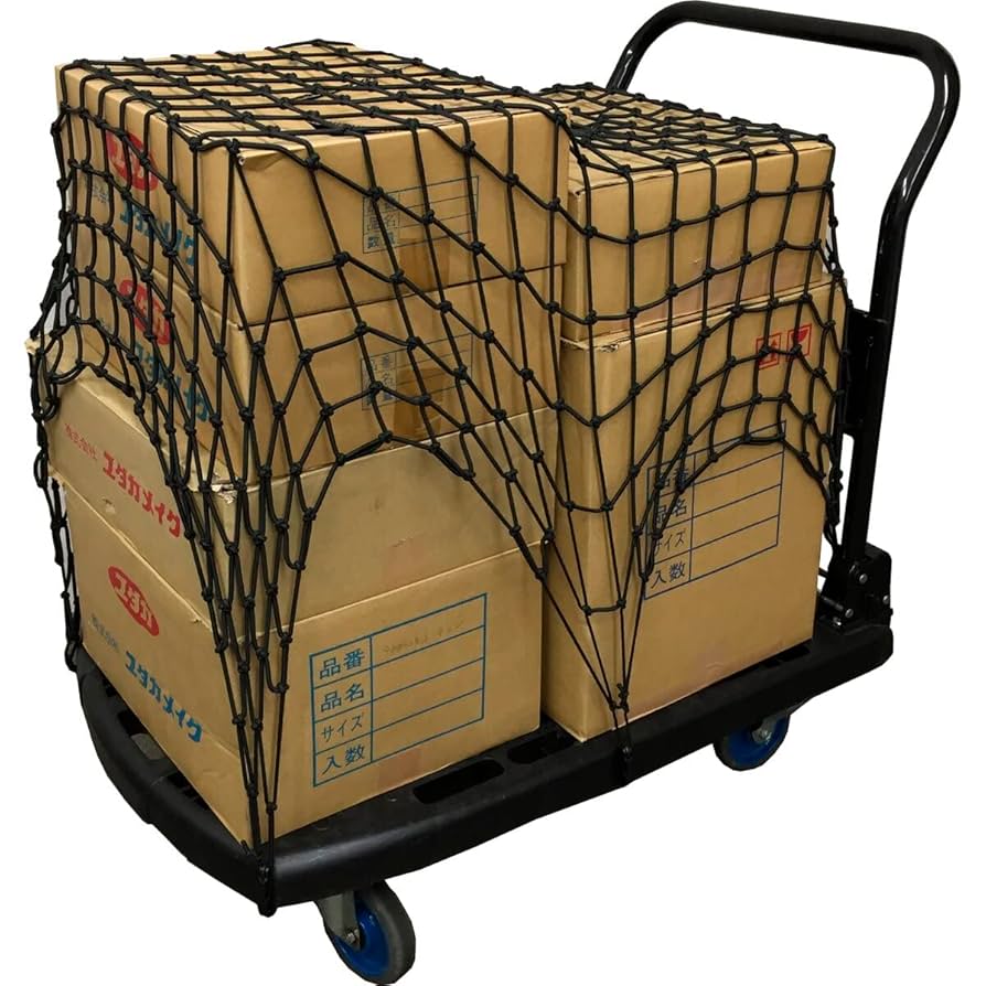 Amazon.co.jp: pa-man ゴムネット 台車用 900×900mm 最大伸張約